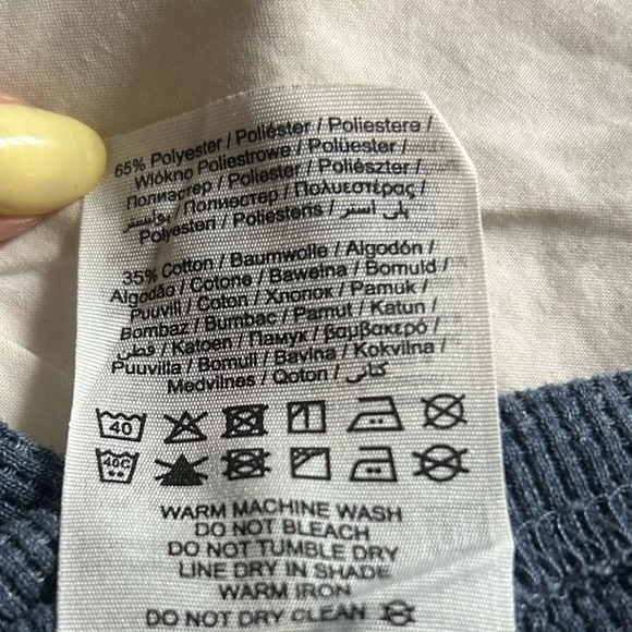 Jack & Jones Mens Navy and White Medium Textured Long-Sleeve Shirt - Picture 5 of 7